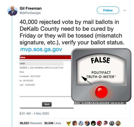 DeKalb County ballot rejections