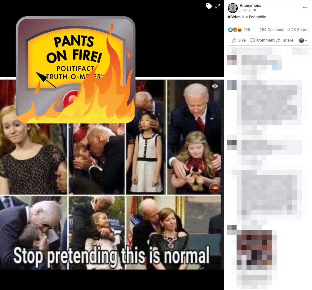 Biden pedophile post