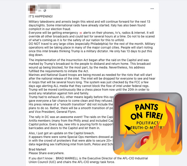 Military takeover rumor on FB (11321)