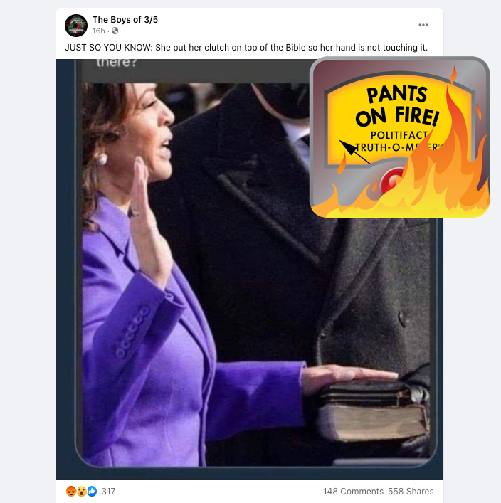 1/22/21 Kamala Harris swearing in hoax