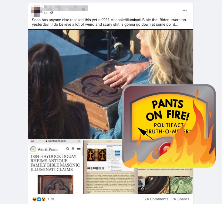 1/25/21: Biden Bible hoax