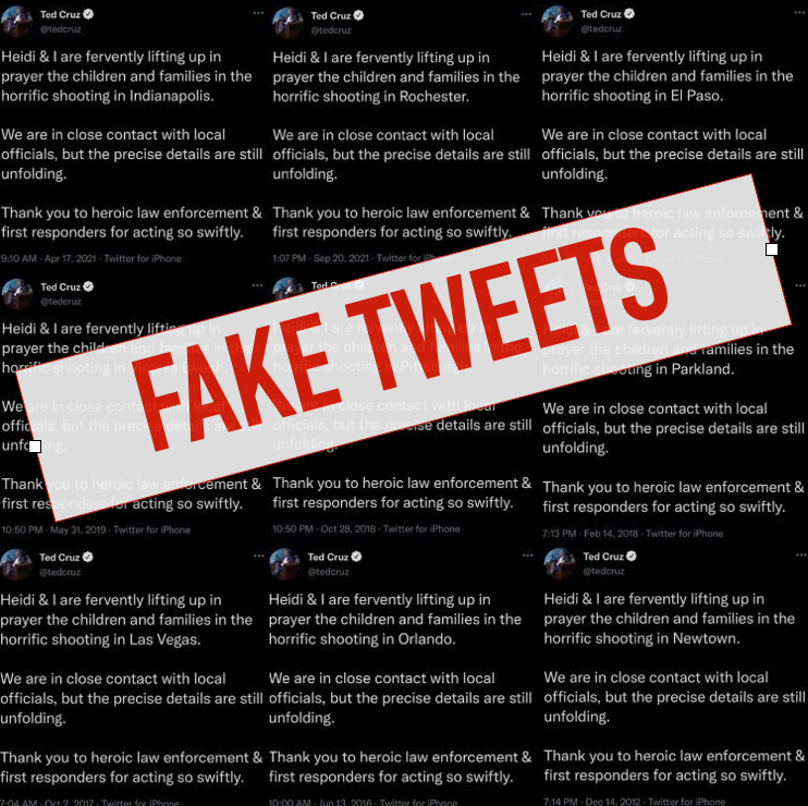 ted cruz fake mass shooting tweets