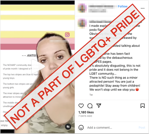 MAP Flag instagram screengrab with banner