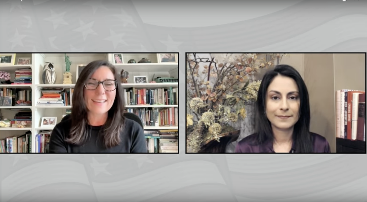 Screenshot from UFA 2023 session with Dr. Celine Gounder, 11-6-2023