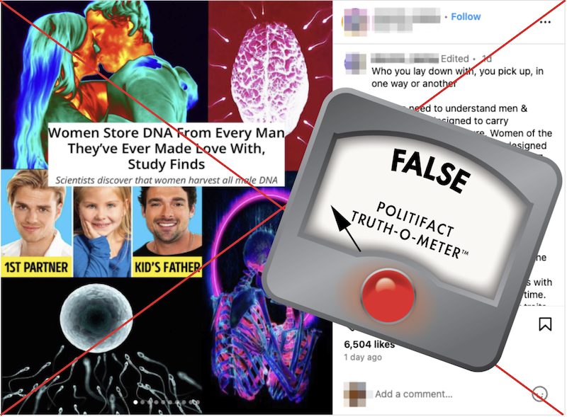 Women store DNA from men they have sex with