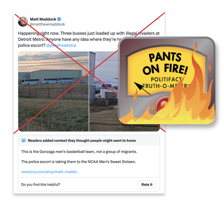 Screenshot Rep. Matt Maddock post 3/27/2024