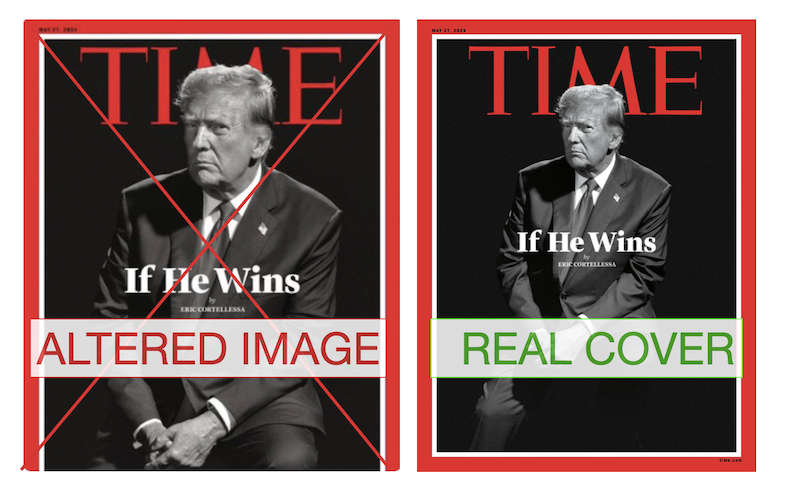 Comparison image Trump TIME cover