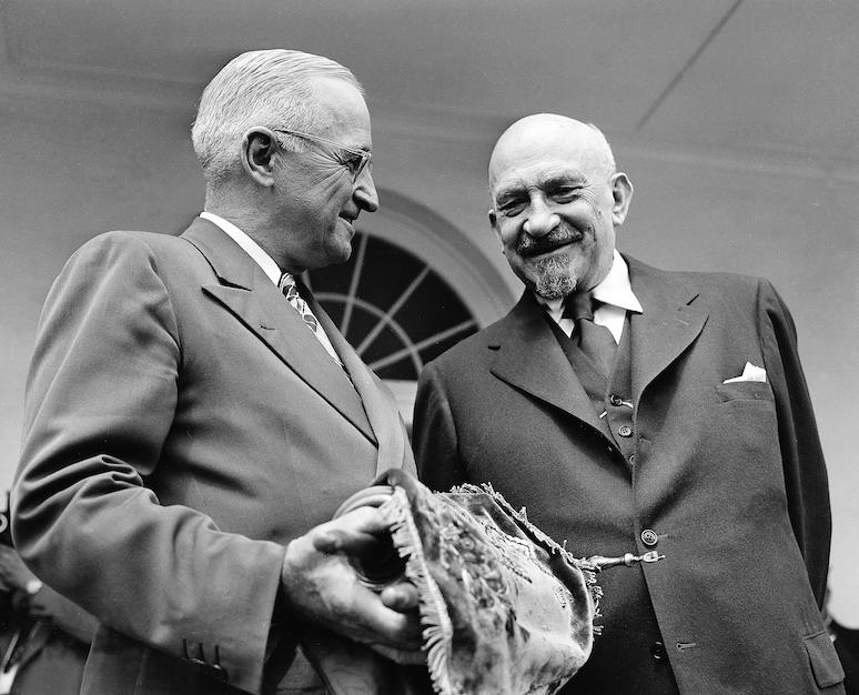 Truman and Weizmann in 1948