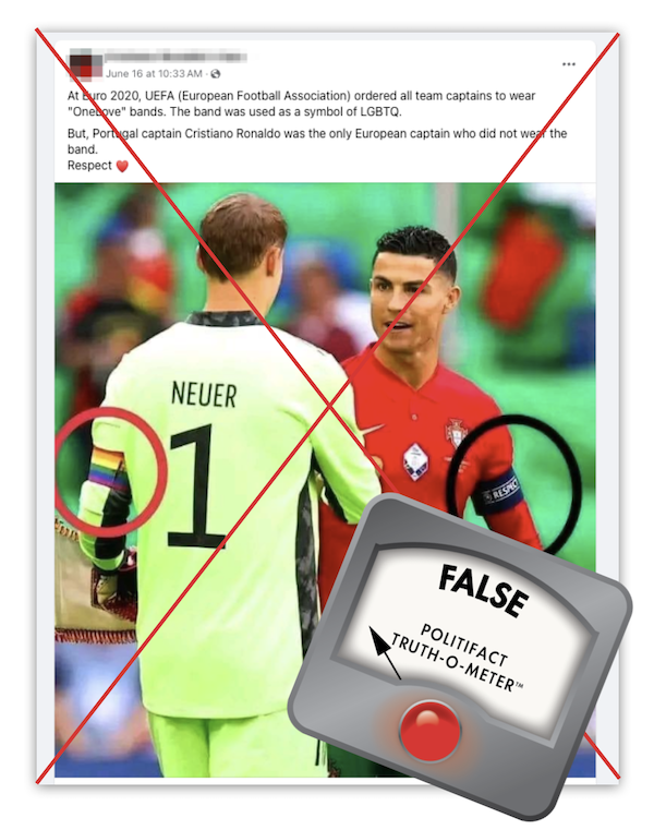 Ronaldo rainbow armband embed False