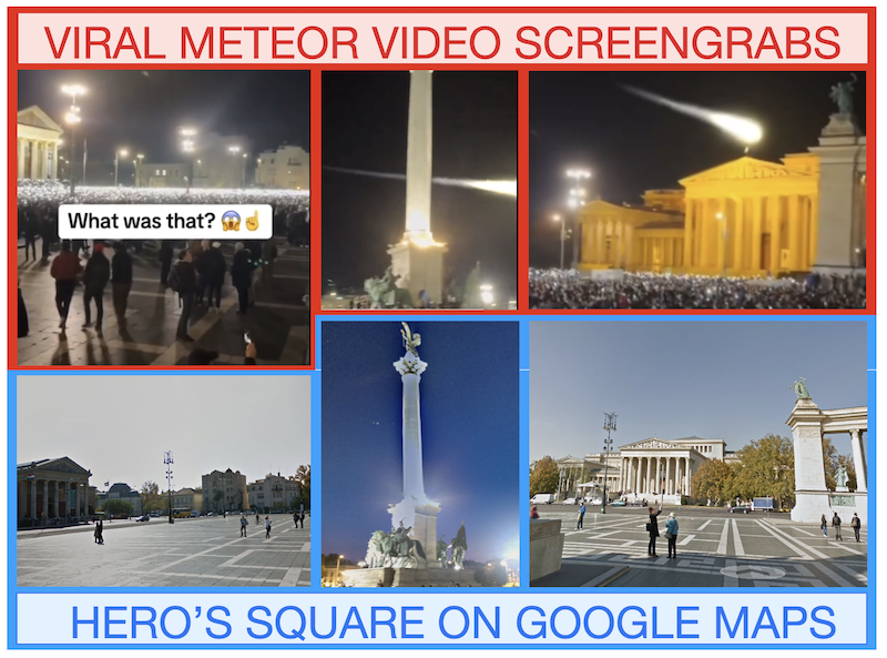 Budapest Hero's Square comparison embed