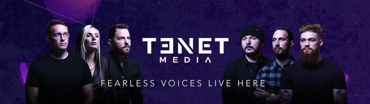 Tenet Media website talent banner screenshot 09-12-2024