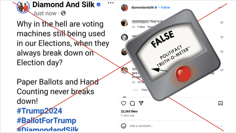 Diamond and Silk hand-counting post 11.12.2024