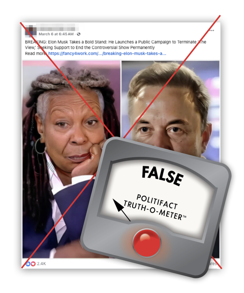 Elon Musk Terminate The View False embed