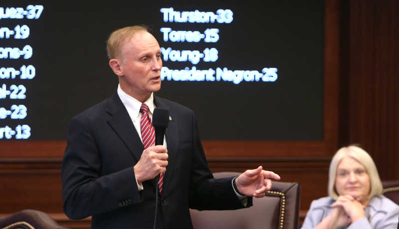 Simmons on Fla senate floor