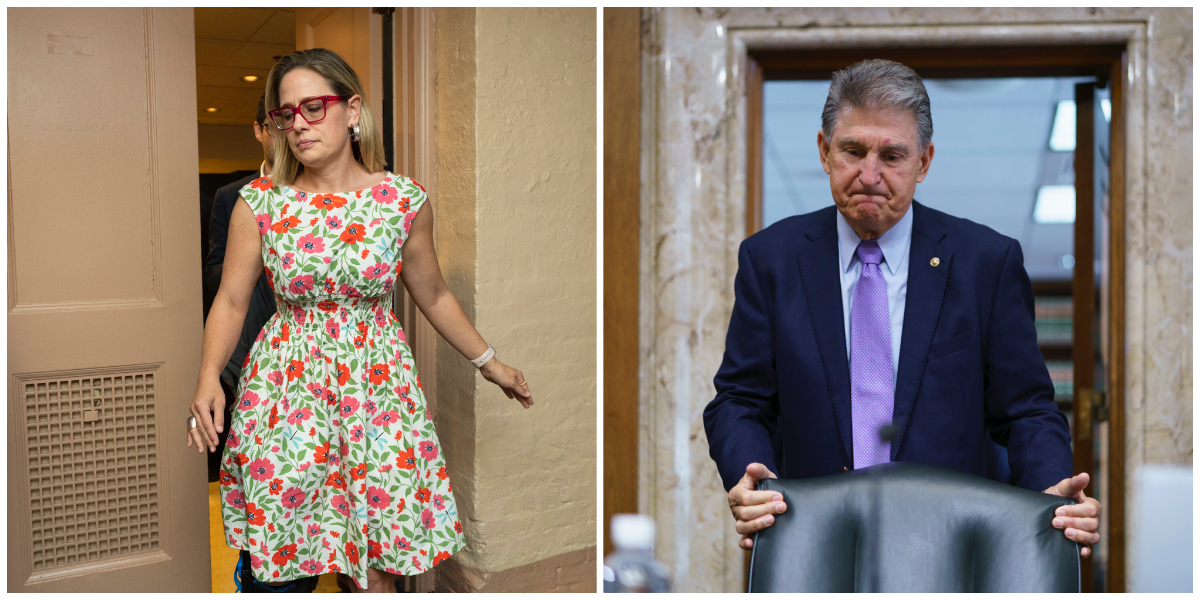 Sinema and Manchin collage