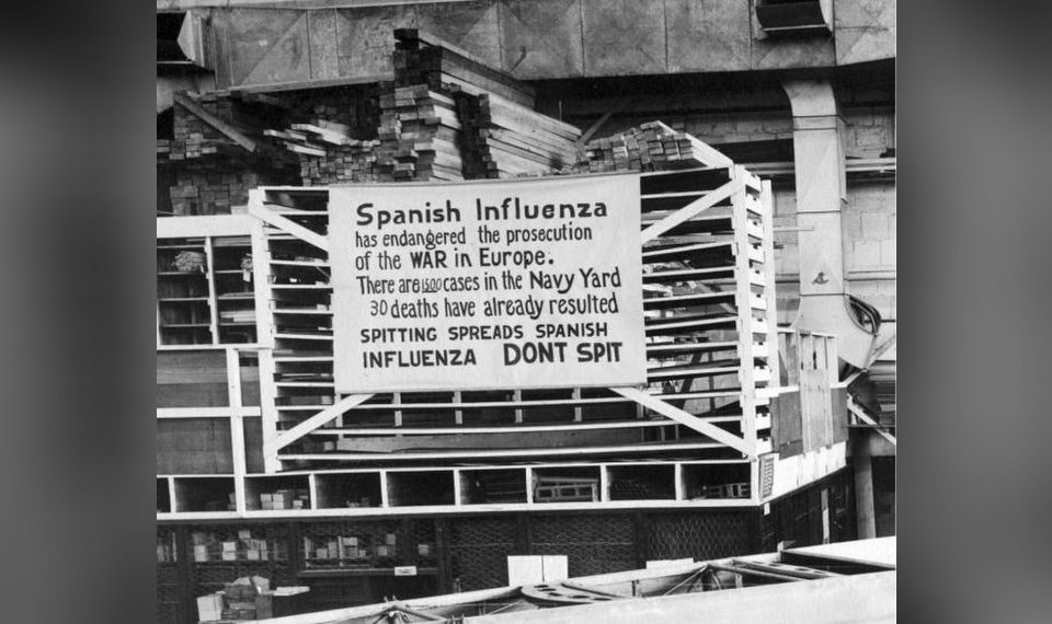 Spanish flu sign