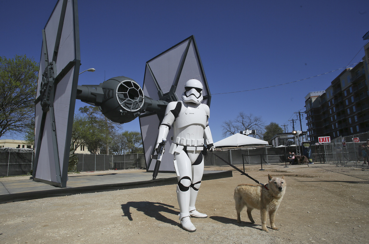 Star Wars TIE fighter at South by Southwest Festival in 2016