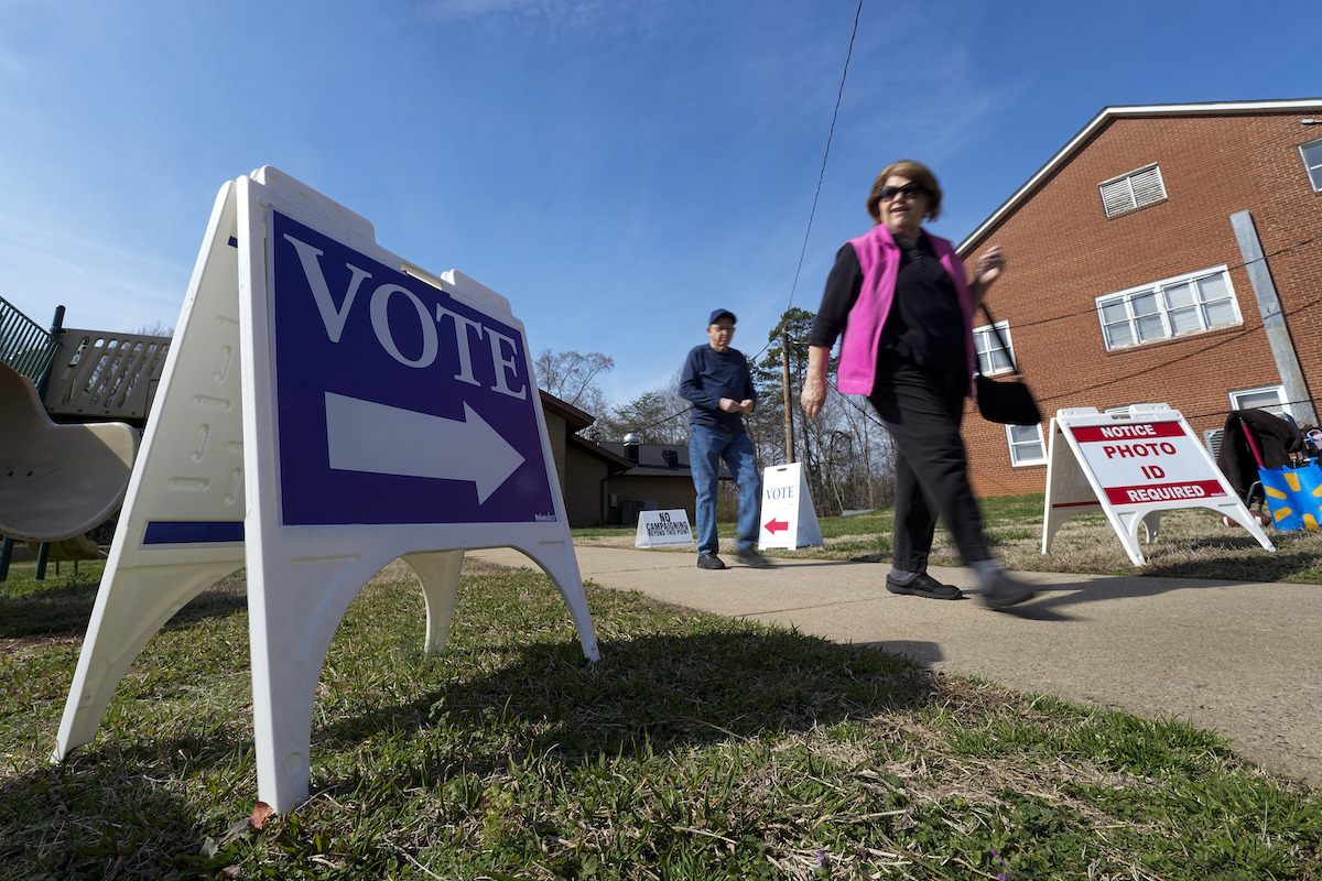 Super Tuesday voters in N.C. March 5, 2024
