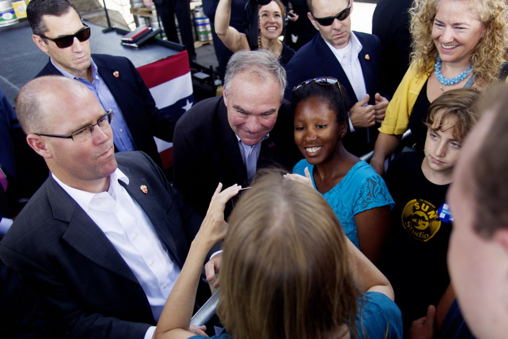 Tim Kaine in Milwaukee