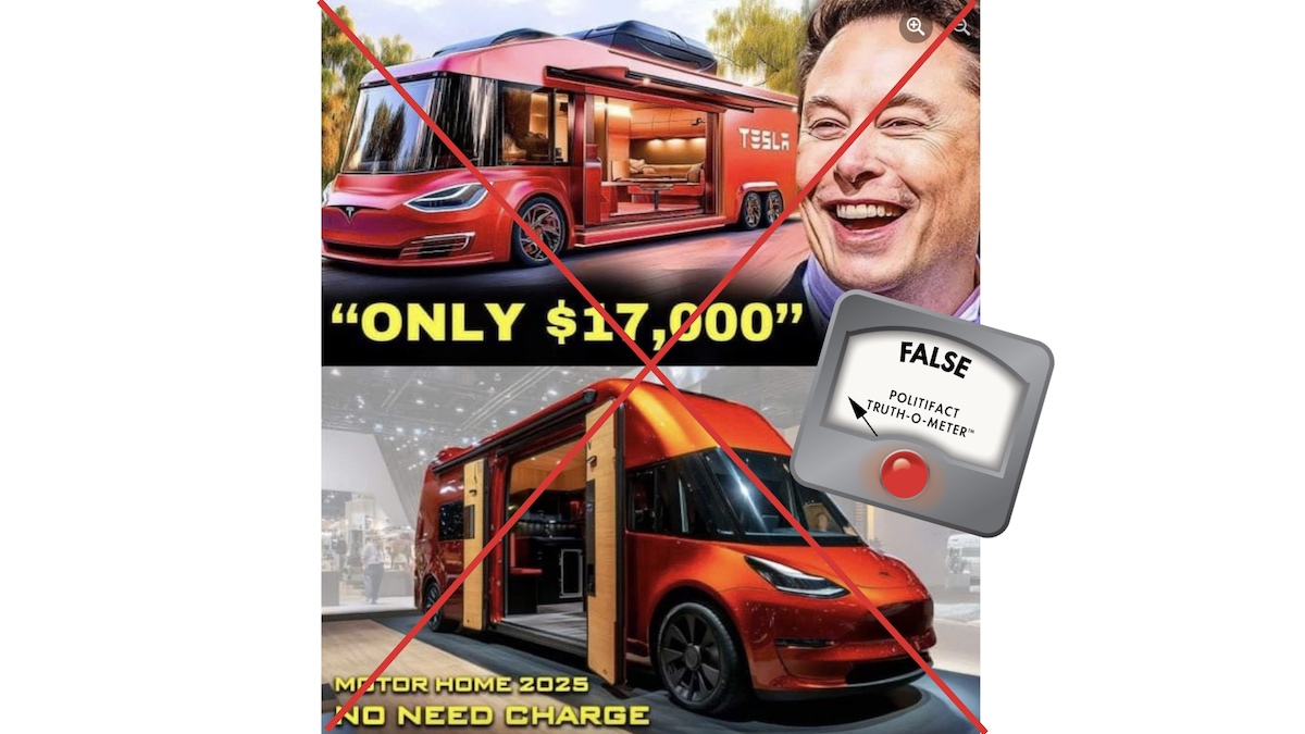 Fale rating, Tesla motor home, 11/15/2024