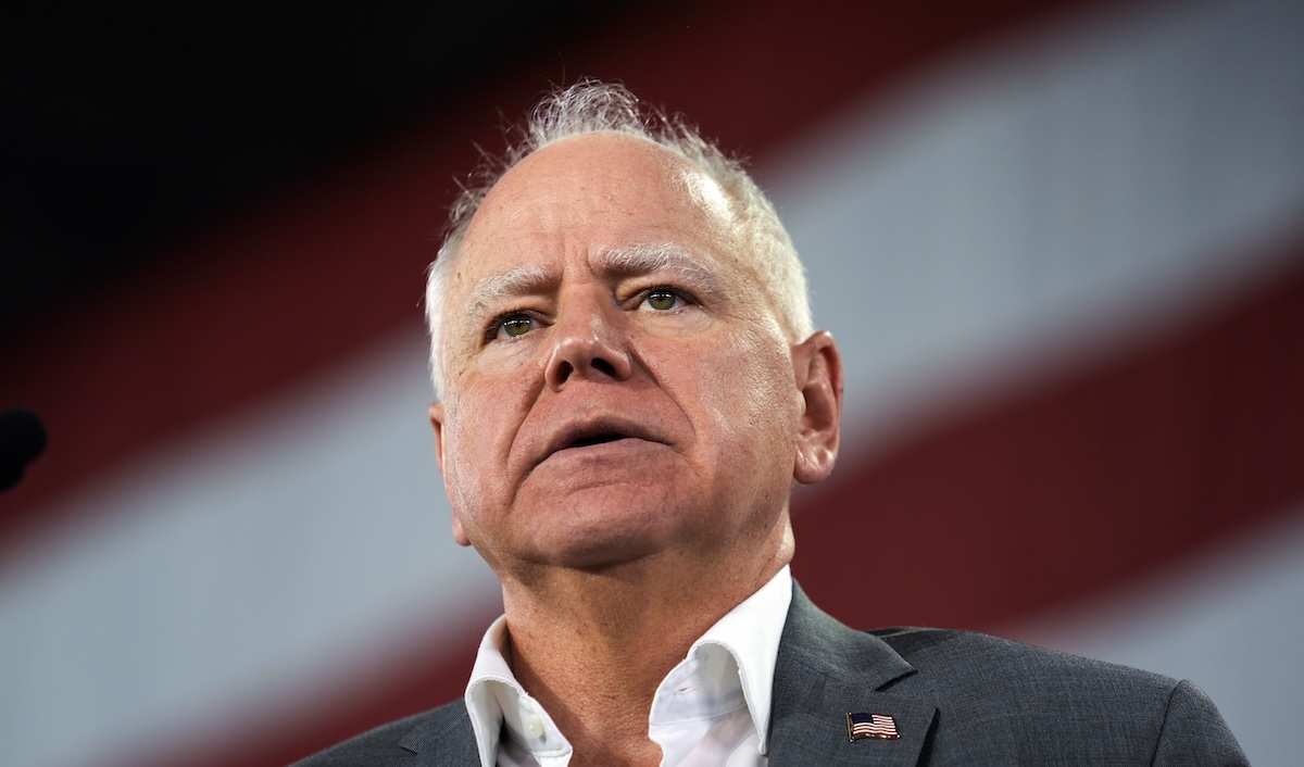Tim Walz speaks at campaign event in York, Pennsylvania, 10-02-2024