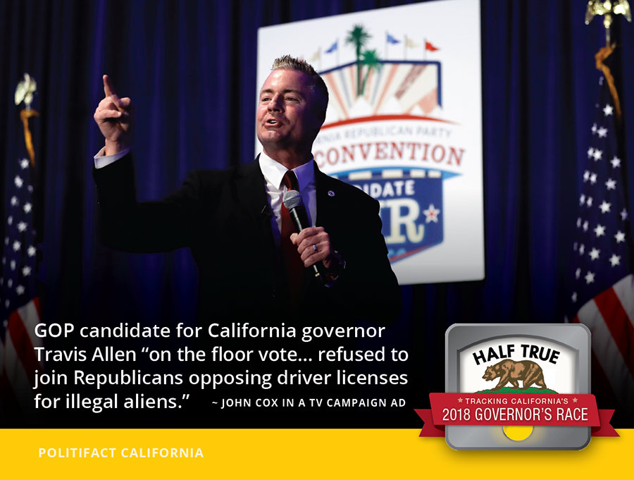 Travis Allen at convention