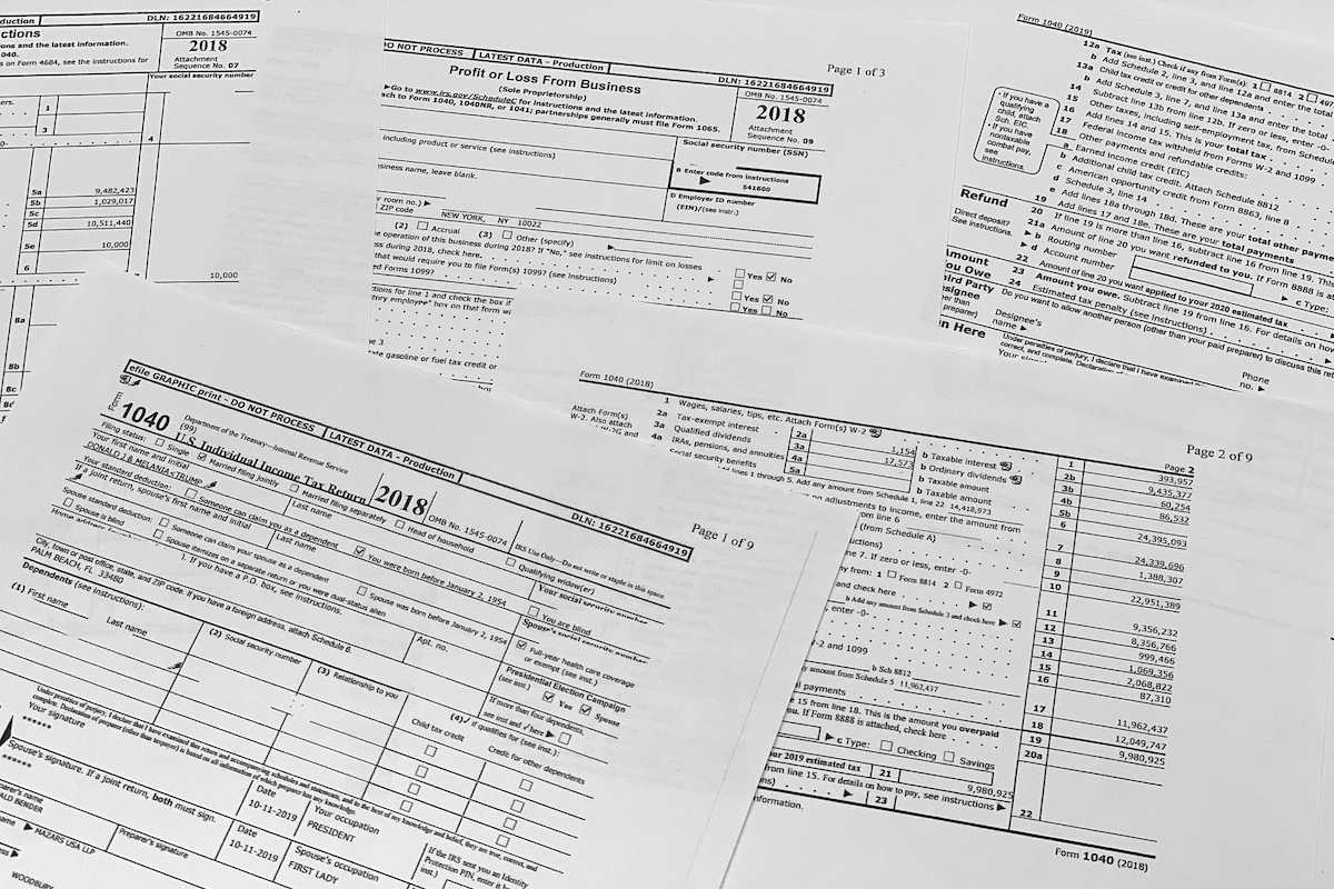 Trump 2018 tax return AP