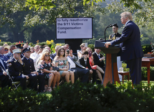 Trump speaks 911 victim compensation fund July 29 2019