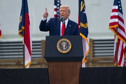Trump in NC Sept. 2, 2020