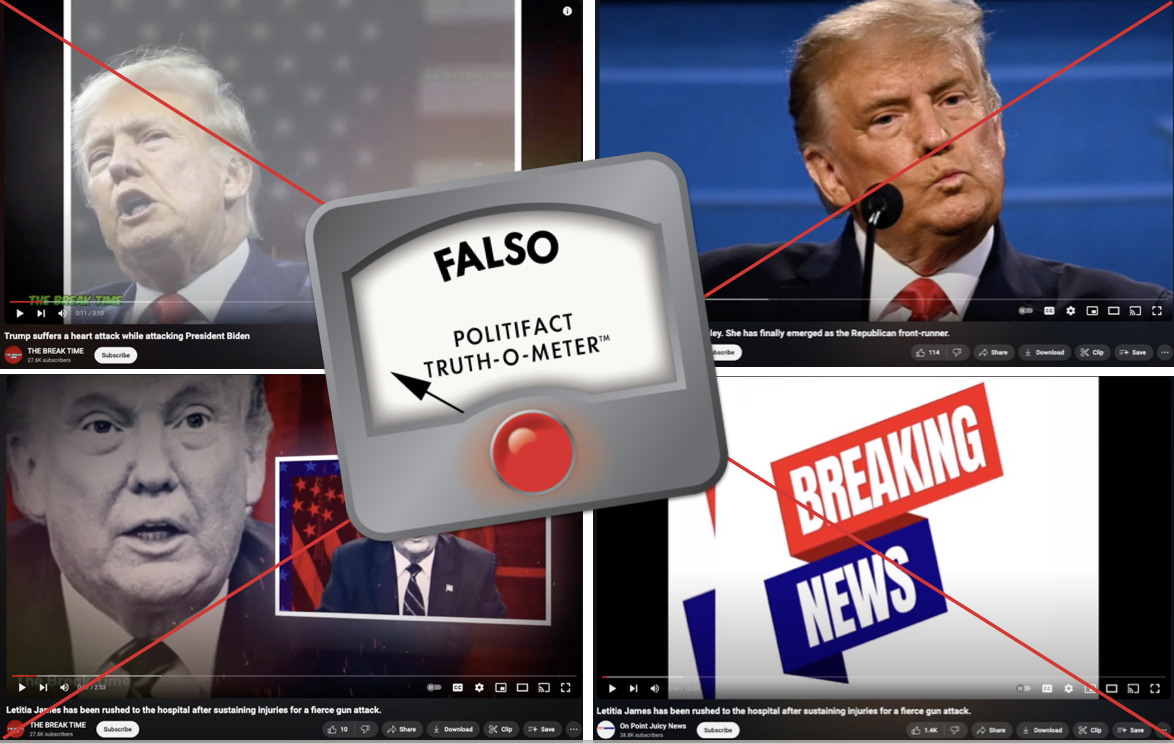 Videos falsos de Trump en YouTube