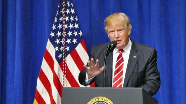 Trump at CentCom Times photo