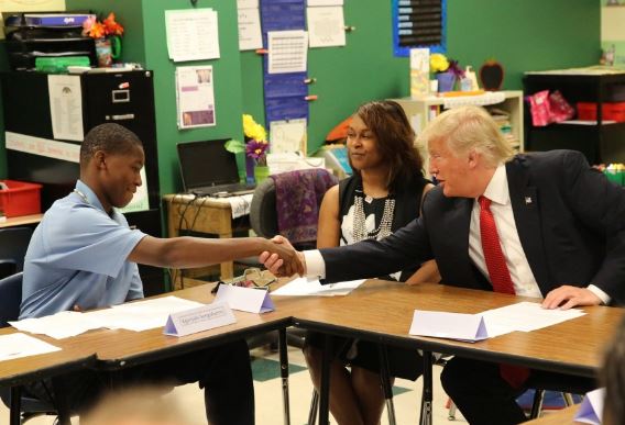 Trump at Cleveland charter