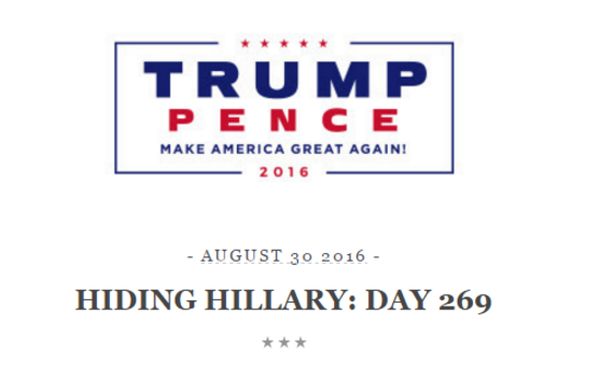 Trump email header