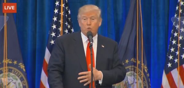 Trump in Atkinson NH still