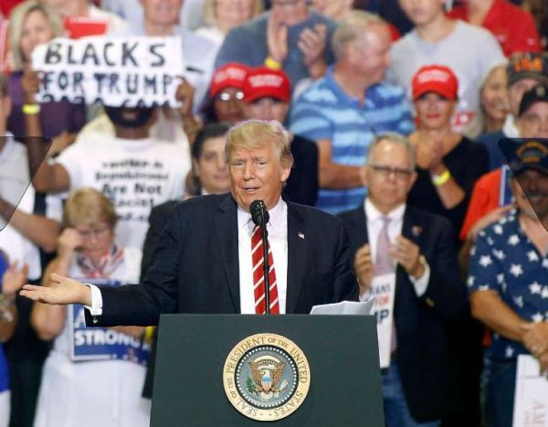 Trump speaking in Phoenix