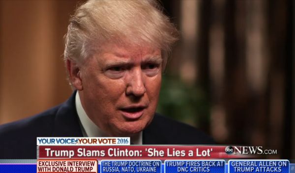 Trump pn Stephanopoulos