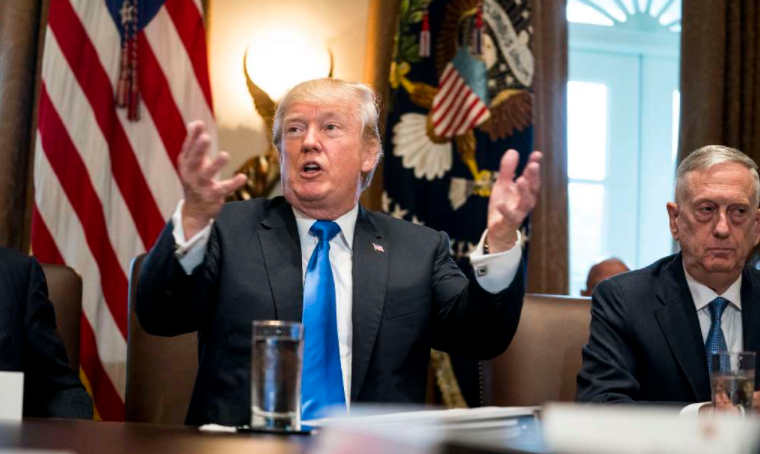 Trump on morning of tax vote