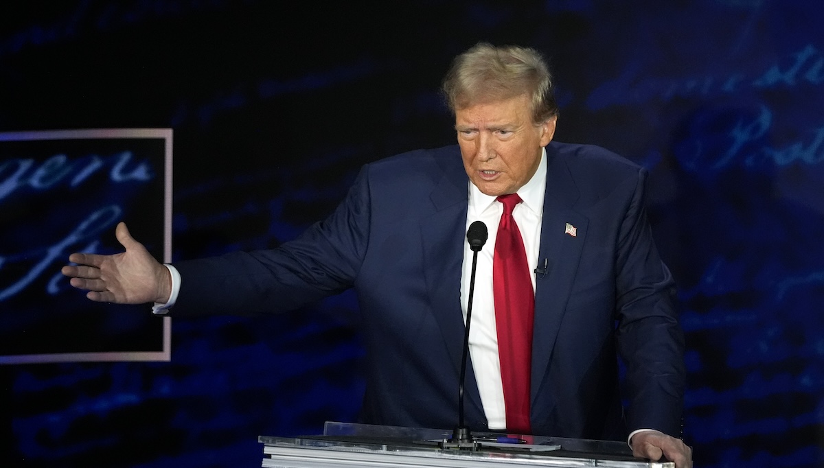 Trump speaks at presidential debate in Philadelphia, 9-10-2024