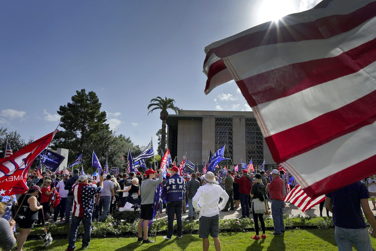 Trump supporters rally in Arizona 11-7-20