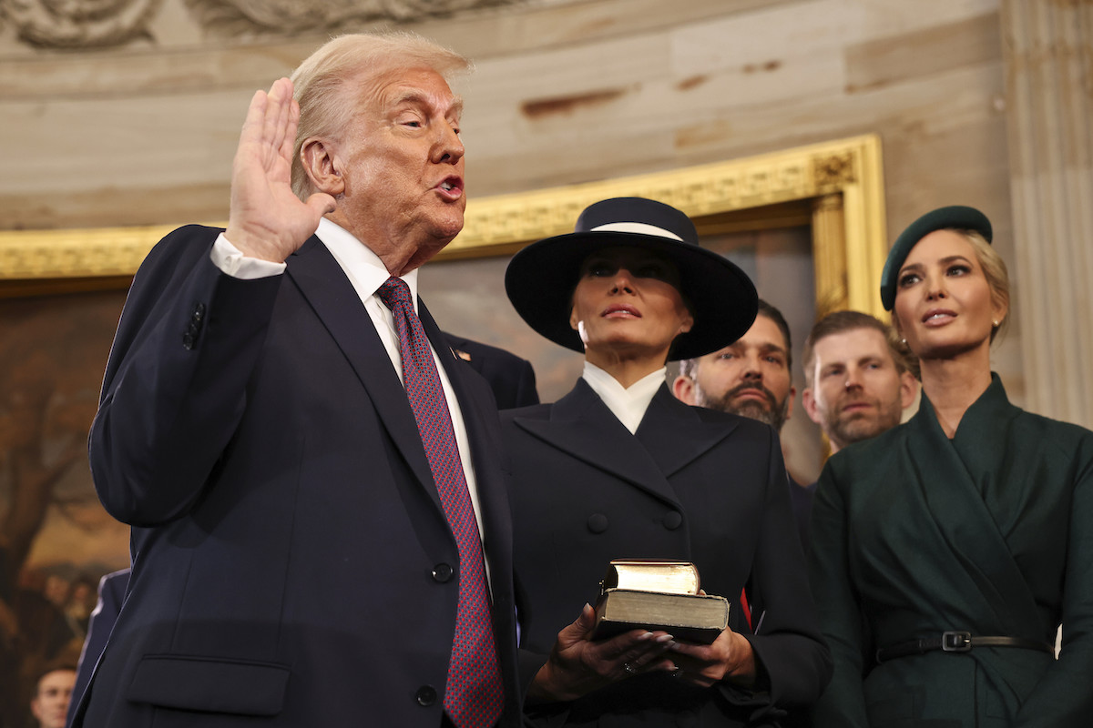 Trump takes oath of office, 1-20-2025