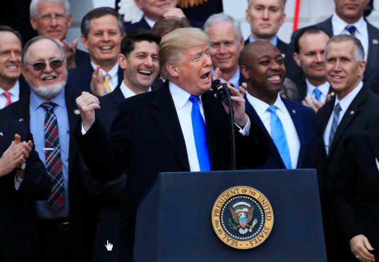 Trump tax celebration