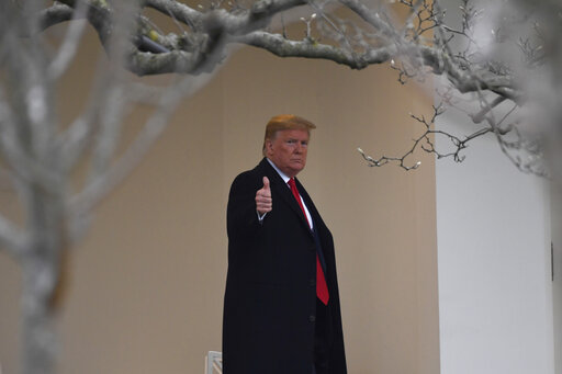 Trump outside WH Jan 2020