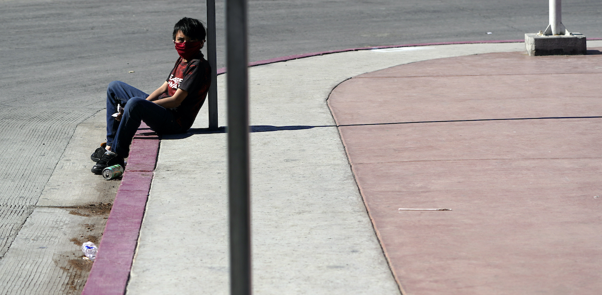 migrant boy in Mexico March 1 2021