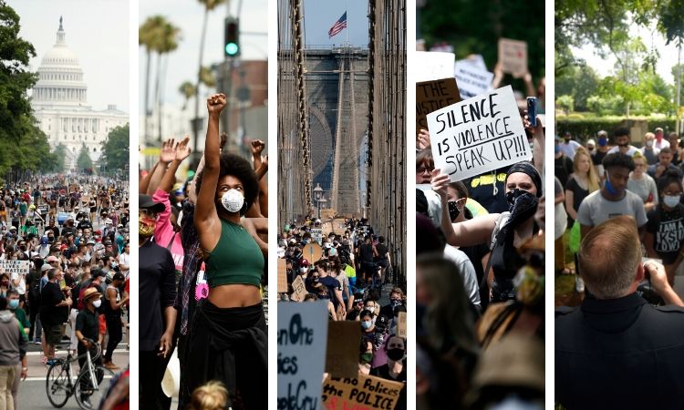 June protests collage