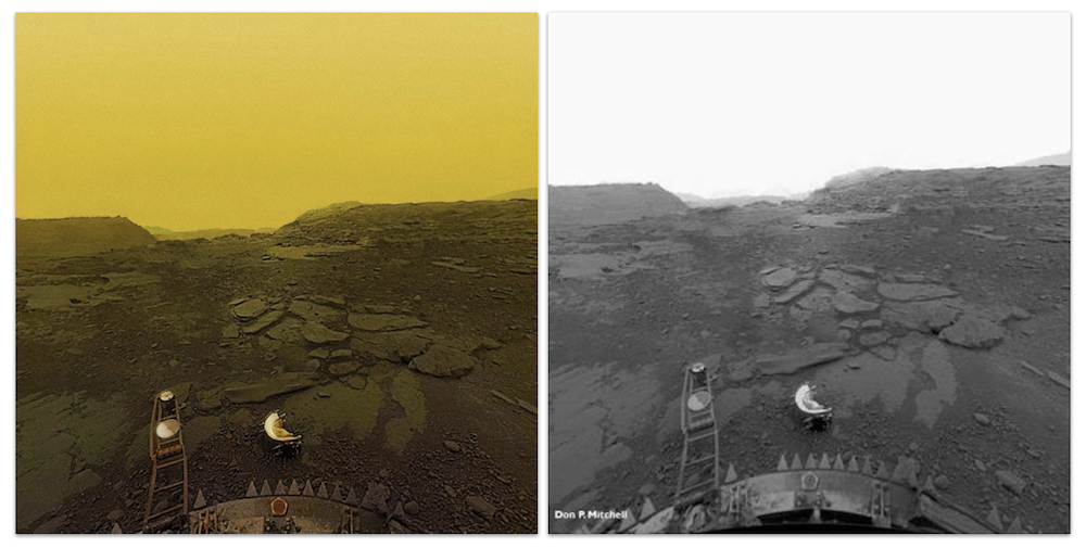 Graphic Venus edited photos color and B&W comparison 05-09-2024