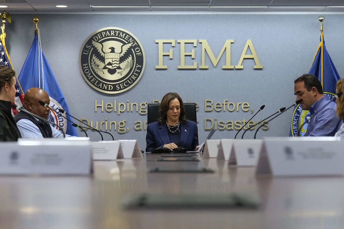 Vice President Harris attends FEMA HQ briefing on Hurricane Helene response 09-30-2024