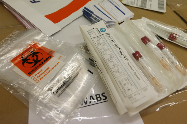 va covid test kits