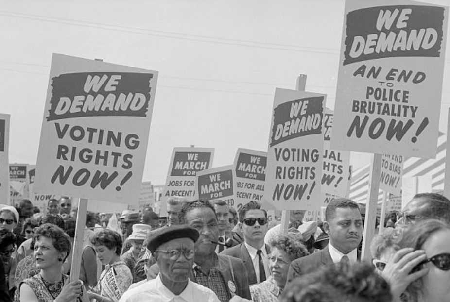 Voting rights marchers