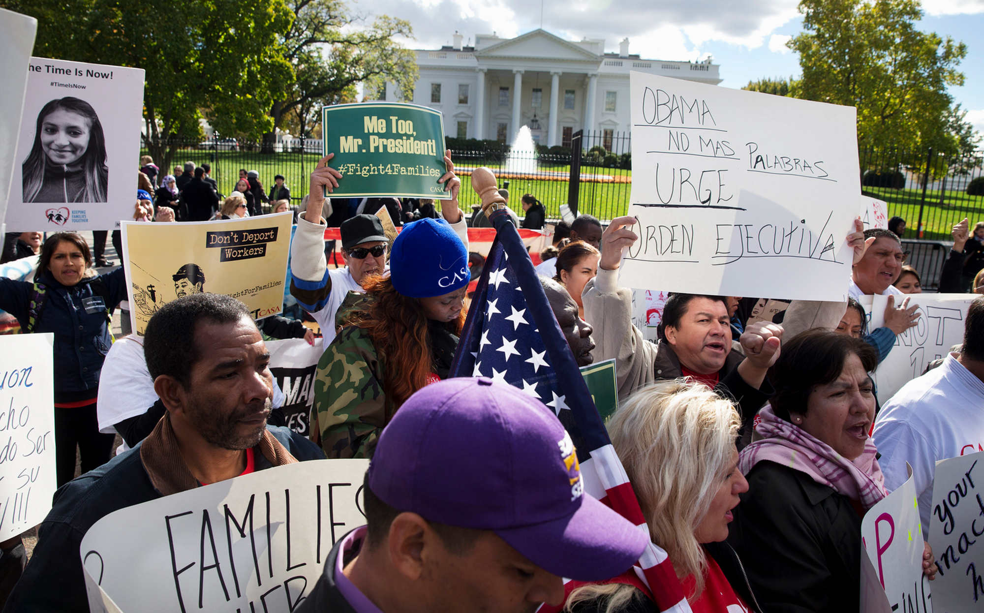 Immigration protest at WH