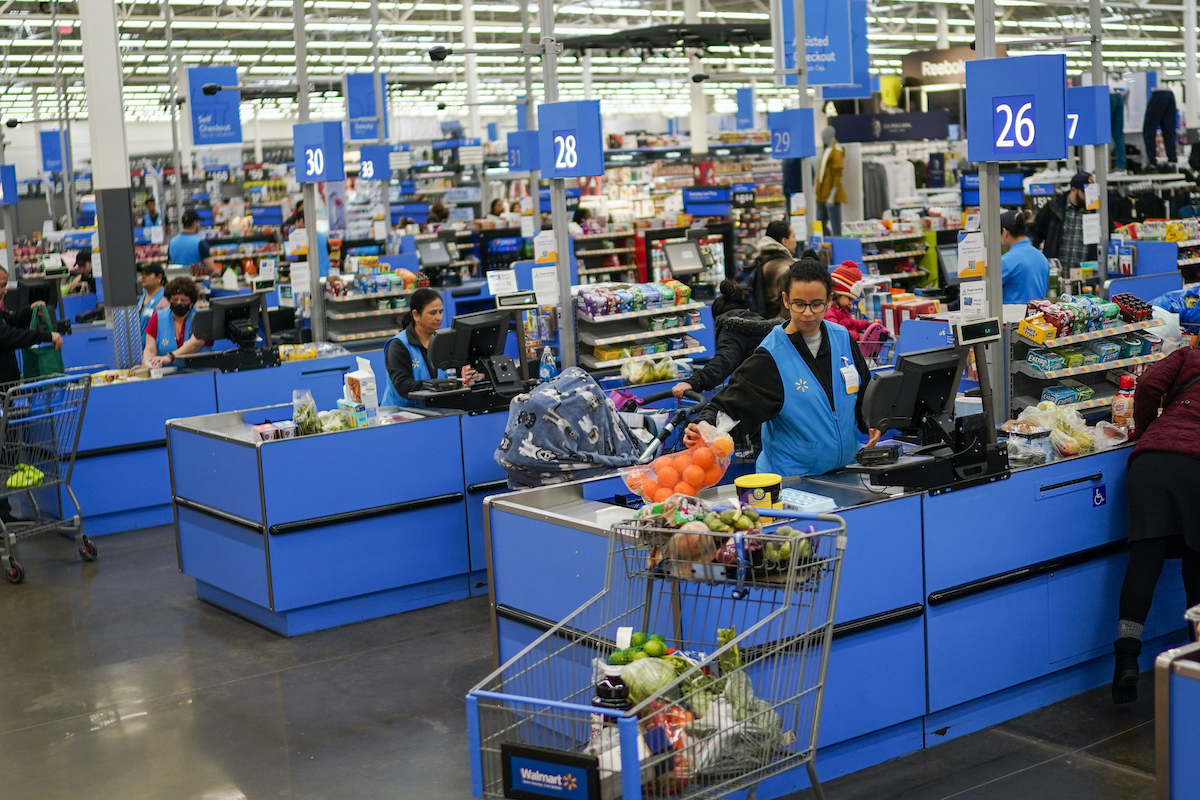Walmart in North Bergen, NJ, cashiers 2023